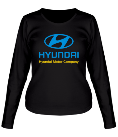 Женская футболка длинный рукав Hyundai 