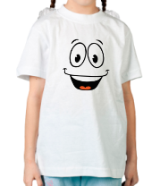 Детская футболка Радостный смайлик фото