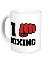 Кружка i love boxing - я люблю бокс фото